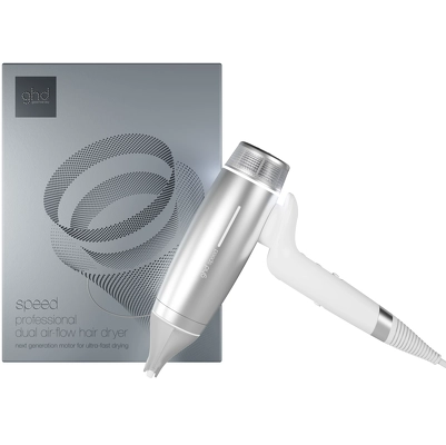 ghd Speed Dual Air-Flow Hair Dryer - Silver White