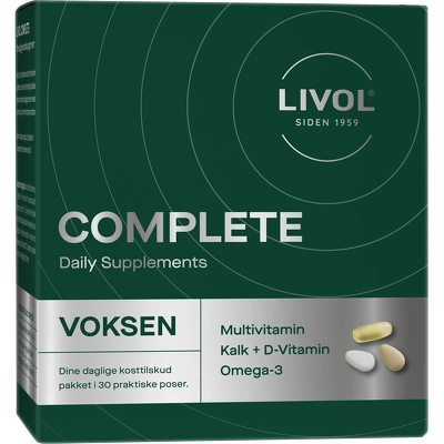 Livol Complete Daily Supplements Voksen 30 Pieces