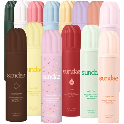 2 x Sundae Body Whipped Shower Foam