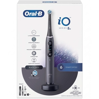 Oral-B iO8 Electric Toothbrush With Travel Case - Black
