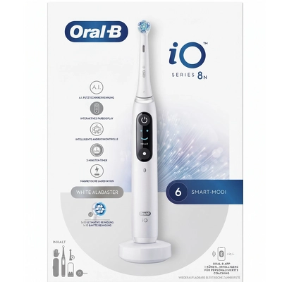 Oral-B iO8 Electric Toothbrush With Travel Case - White