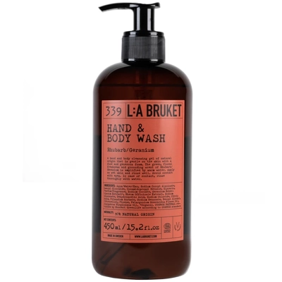 L:a Bruket Hand & Body Wash 450 ml - Rhubarb