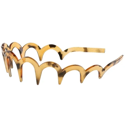 By Stær Sia Zig Zag Hairband - Brown