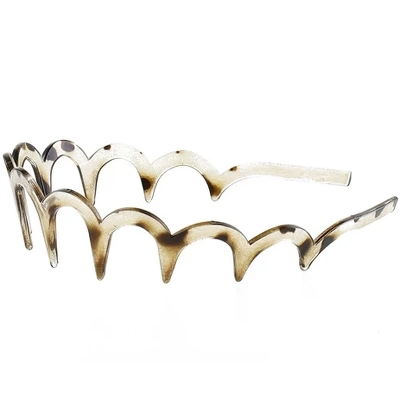 By Stær Sia Zig Zag Hairband - Taupe