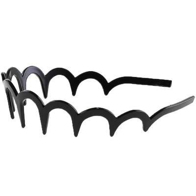 By Stær Sia Zig Zag Hairband - Black