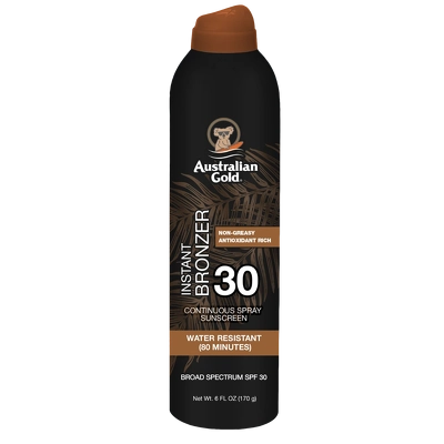 Australian Gold Instant Bronzer Continuous Spray SPF 30 177 ml
