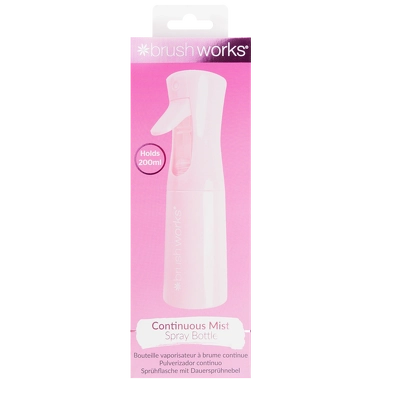 Brushworks Continuous Mist Spray Bottle - Pink