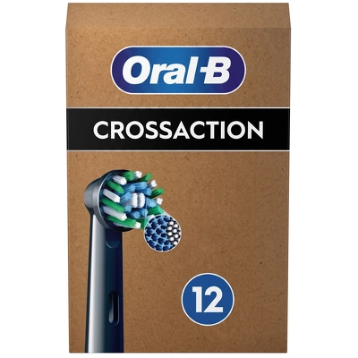 Oral-B Pro Cross Action Brush Heads 12 pcs - Black