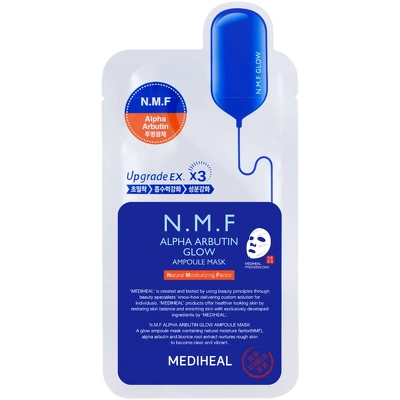 Mediheal N.M.F Alpha Arbutin Glow Ampoule Mask 1 Piece 1 pieces