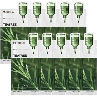 Mediheal Teatree Essential Mask Calming Moisture 10 pieces