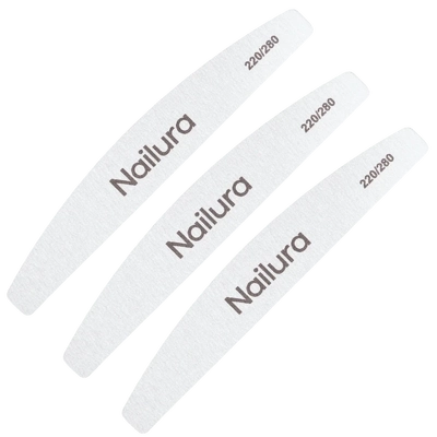3 x Nailura Nail File 220/280