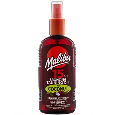 Malibu Sun Bronzing Tanning Oil With Coconut SPF 15 - 200 ml