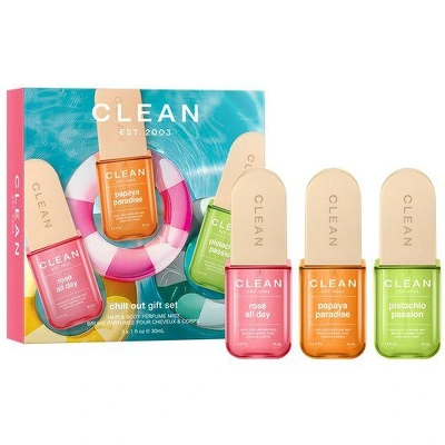 Clean Spring Hair & Body Perfume Mist Gift Set 3 x 30 ml