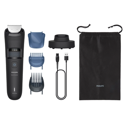 Philips Beard Trimmer 5000 Series Beard Styling w. Hair Collector - Black