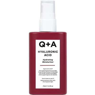 Q+A Hyaluronic Acid Hydrating Moisturiser Face Cream 75 ml