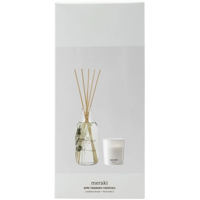 Meraki Home Fragrance Essentials Gift Box Verbena Drizzle + Fresh Linen