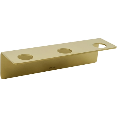 Meraki Bottle Hanger 3 Holes - Brushed Brass Finish