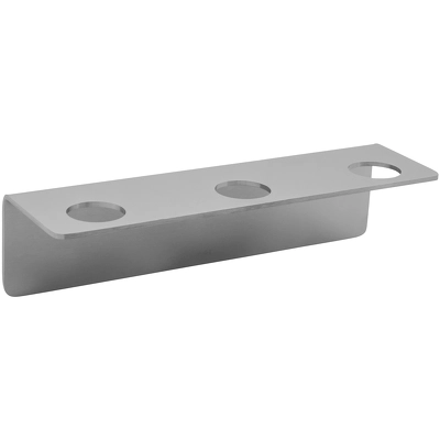 Meraki Bottle Hanger 3 Holes - Brushed Silver Finish