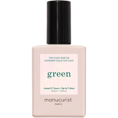 Manucurist Green Top Coat 15 ml - Shimmery Gold
