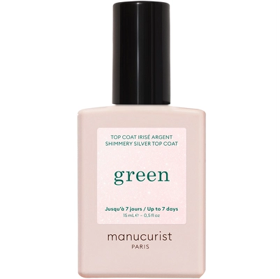 Manucurist Green Top Coat 15 ml - Shimmery Silver