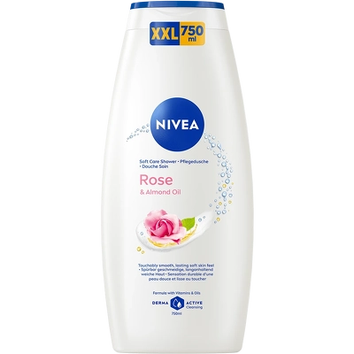 Nivea Soft Care Shower Rose & Almond Oil 750 ml