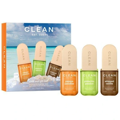 Clean Hair & Body Perfume Mist Gift Box 3 x 30 ml