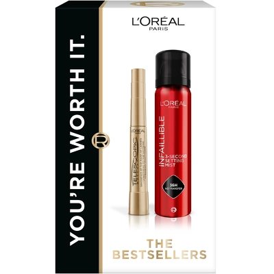 L'Oréal Paris Telescopic Mascara & Infaillible Setting Mist Gift Box (Limited Edition)