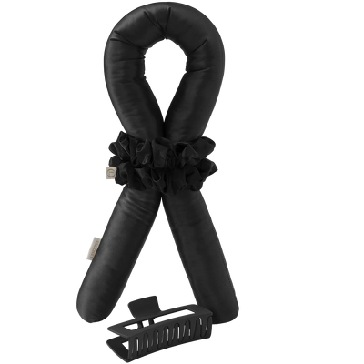 Lenoites Heatless Curls in Mulberry Silk - Black, Large