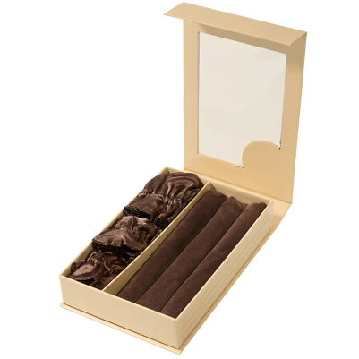 Lenoites Heatless Curl Rods with Caps 3-Pack - Brown