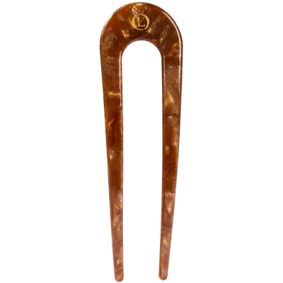 Lenoites French Hair Pin - Cocoa Brown