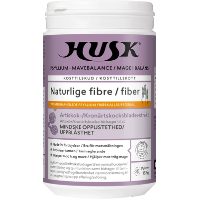 HUSK Psyllium Mavebalance Pulver + Artiskokbladsekstrakt 162 g