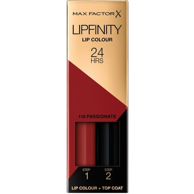 Max Factor Lipfinity 2-step Long Lasting Lipstick 2.3 ml + 1.9 g - 110 Passionate