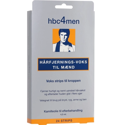 Hanne Bang Hbc4men Hårfjernings-Voks Strips Til Mænd 24 pcs