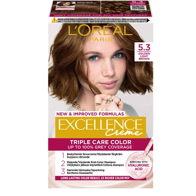 L'Oréal Paris Excellence Creme Permanent Color - 5.3 Golden Light Brown