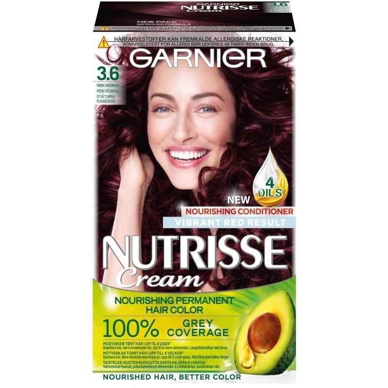 Garnier Nutrisse Cream 3.6 Dark Red Brown