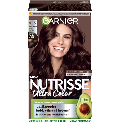 Garnier Nutrisse Ultra Color - 4.15 Mahogany Ashy Brown