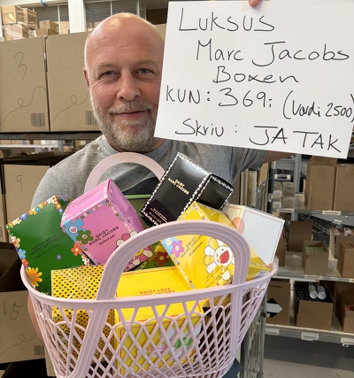Live - Auktion 3 NiceBox - Luksus Parfume Boks - Marc Jacobs Edition (1 duft + 10 gaver - værdi min. 2500kr)