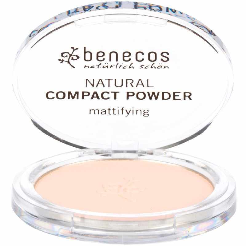 Billede af Benecos Natural Compact Powder Mattifying 9 gr. - Fair