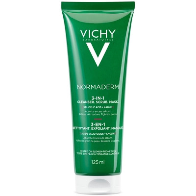 Vichy Normaderm 3-In-1 Cleanser, Scrub & Mask 125 ml