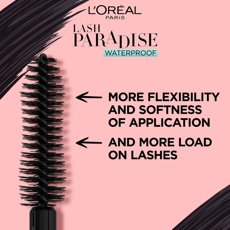 Gå en tur korrekt bagagerum L'Oréal Paris Lash Paradise Mascara Waterproof 6,4 ml - Nicehair.dk