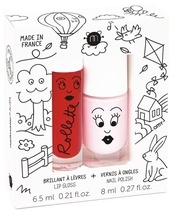 Nailmatic Kids Lip Gloss And Nail Polish Set - Kids Cottage