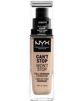 NYX Prof. Makeup Can't Stop Won't Stop Foundation 30 ml - Alabaster