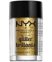 NYX Prof. Makeup Face & Body Glitter Brillants 2,5 gr. - Gold