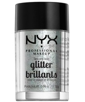 NYX Prof. Makeup Face & Body Glitter Brillants 2,5 gr. - Ice