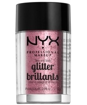 NYX Prof. Makeup Face & Body Glitter Brillants 2,5 gr. - Rose