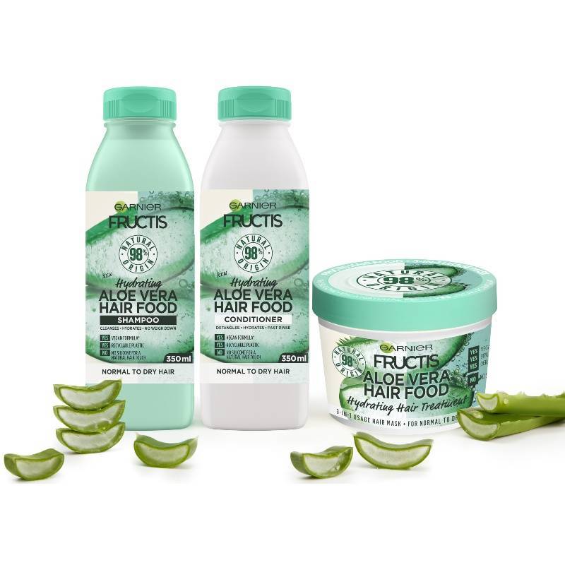 overliggende Rouse vision Garnier Fructis Aloe Vera Hair Food Shampoo 350 ml