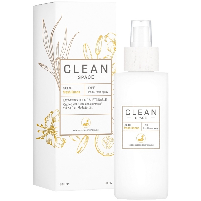 Clean Space Fresh Linens Linen & Room Spray - 5 oz / 148 ml - BNIB