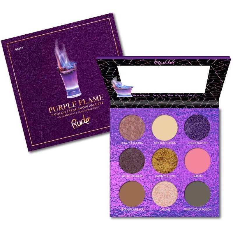 Rude Cosmetics Cocktail Party 9 Eyeshadow Palette 11,25 gr. - Purple Flame (U)