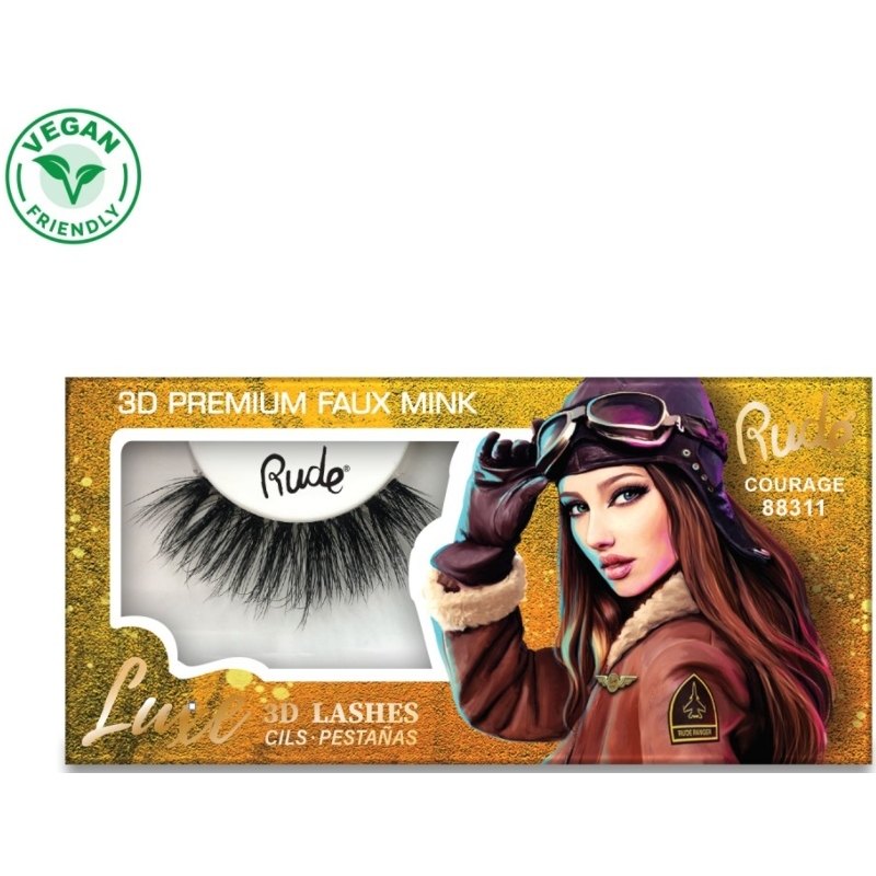 Rude Cosmetics Luxe 3D Lashes Premium Faux Mink - Courage