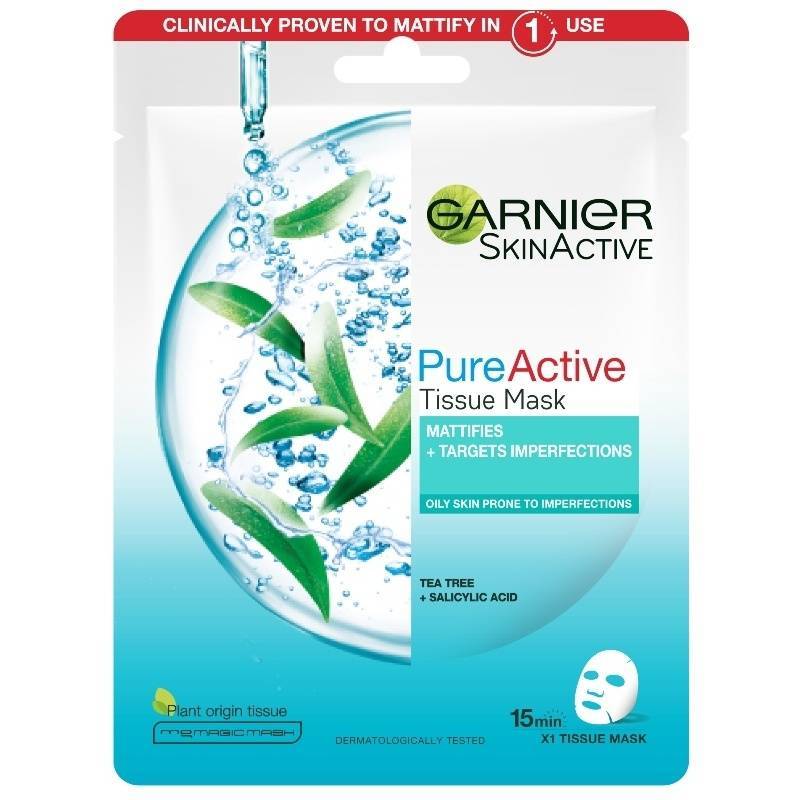 Garnier Skinactive Pureactive Tissue Mask 1 Piece